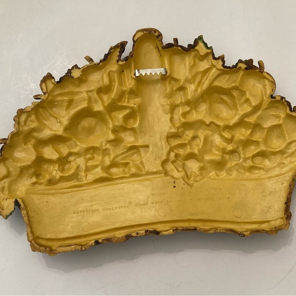 Vintage Homco fruit basket wall hanging - Picture 3 of 5